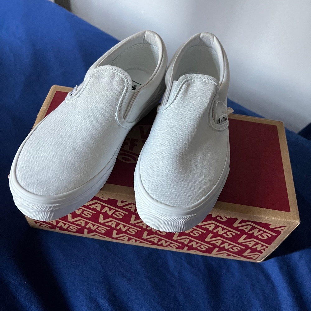 Brand new white vans boys or girls